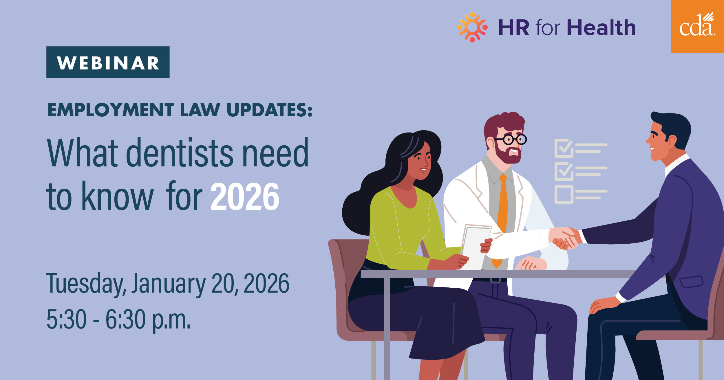 Employment law updates webinar on Jan 20 at 5:30 p.m.
