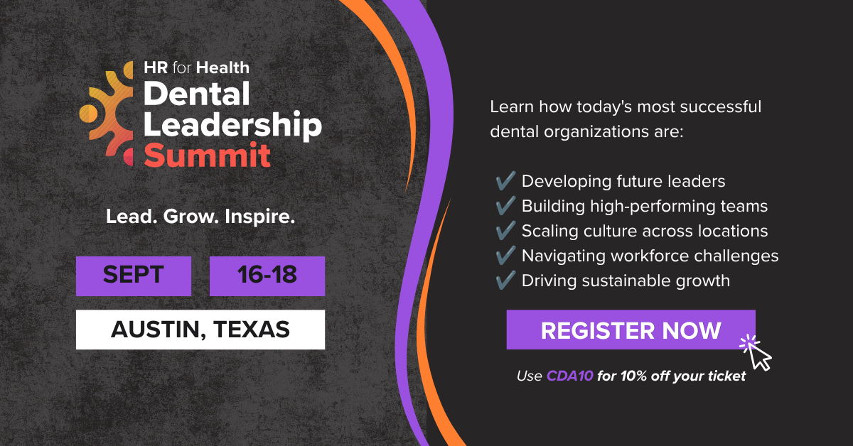 Dental Leadership Summit 2026 CDA